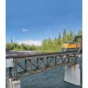 109` Single-Track Pratt Deck Truss Railroad Bridge -- Kit - 15 x 2-5/8 x 3-1/8` 38.1 x 6.6 , HO, Walthers Cornerstone 4520