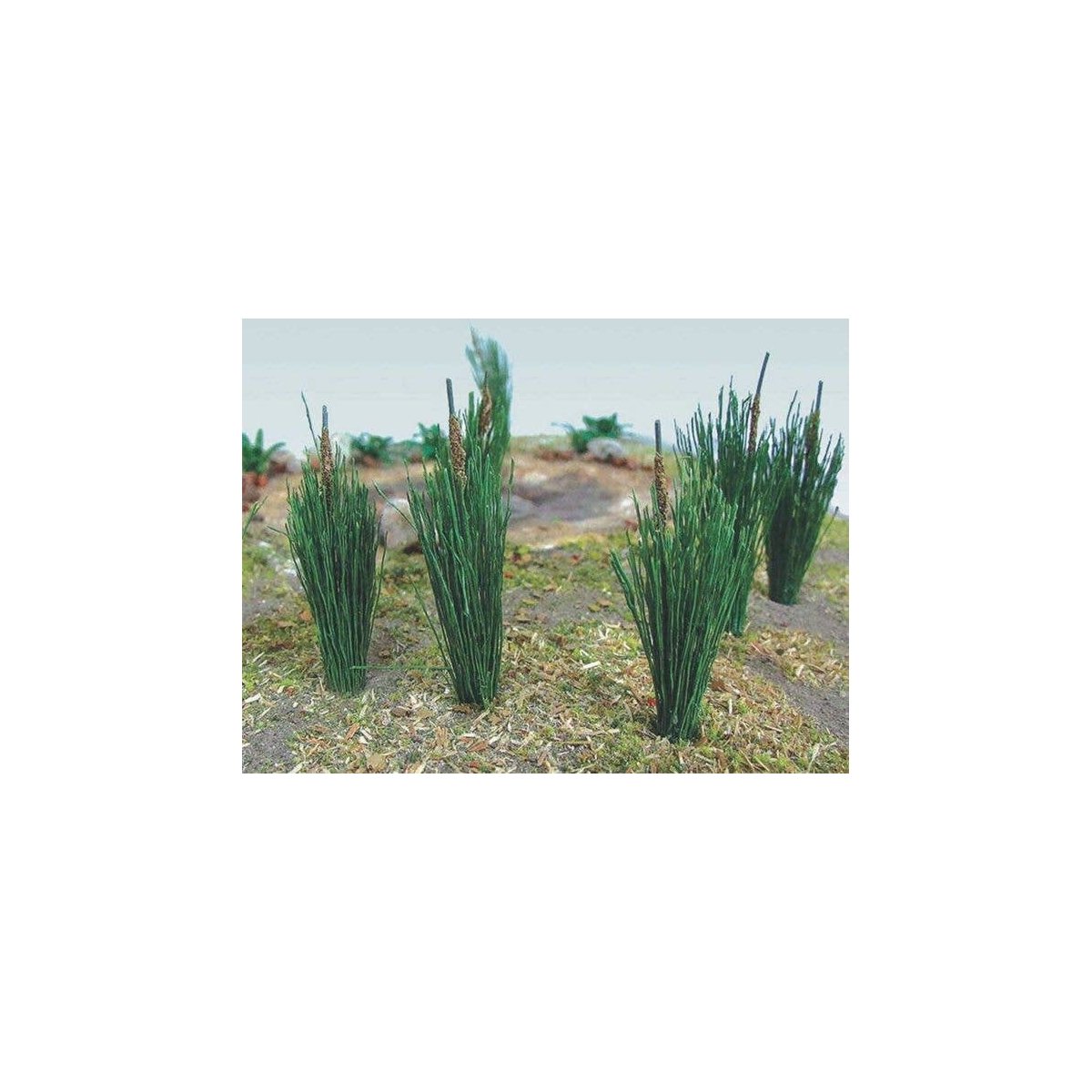 Cattails -- 3/4′ 1.9cm pkg(24), HO, Bachmann Industries 32505