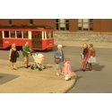 SceneScapes(TM) Figures -- Strolling People pkg(6), HO, Bachmann Industries 33109