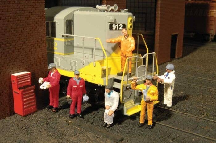 Mechanics - SceneScapes(TM) -- pkg(6), HO, Bachmann Industries 33113