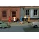 Sidewalk People - SceneScapes(TM) -- pkg(6), HO, Bachmann Industries 33117