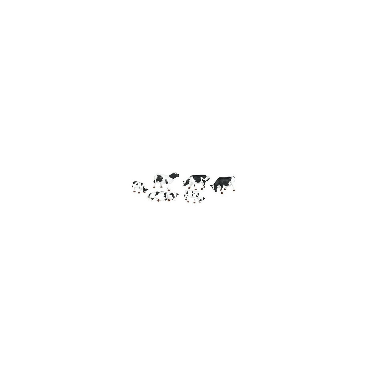Cows -- Black & White pkg(6), O, Bachmann Industries 33153