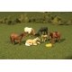 Animals -- Horses pkg(6), O, Bachmann Industries 33169