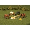 Animals -- Horses pkg(6), O, Bachmann Industries 33169