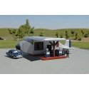 Airplane Gas Station - Roadside U.S.A. -- Assembled - 3-1/4 x 3-3/4 x 1′ 8.3 x 9.5 x 2.5cm, N, Bachmann Industries 35251
