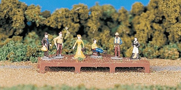 Figures -- Old West People pkg(6), HO, Bachmann Industries 42335