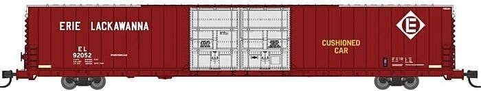 Pullman-Standard 86′ Auto Parts Double-Door Boxcar - Ready to Run -- Erie Lackawanna 92070 (Post-19, N, Bluford Shops 86771