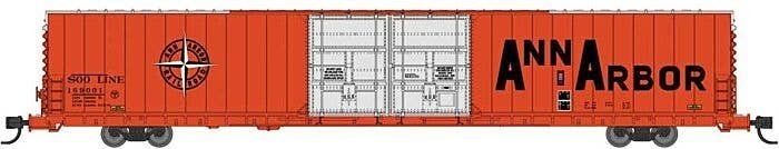 Pullman-Standard 86′ Auto Parts Double-Door Boxcar - Ready to Run -- Soo Line 169001 (Leased Ann Ar, N, Bluford Shops 86715