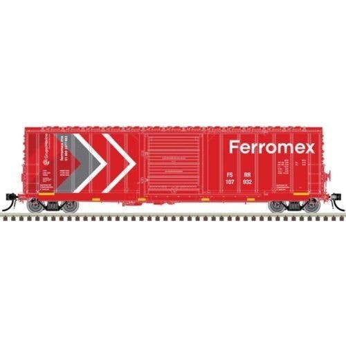 CNCF 5000 50′ Boxcar - Ready to Run - Master(R) -- Ferromex 106493 (2020s red, white,, N, Atlas Model Railroad Co. 50007133