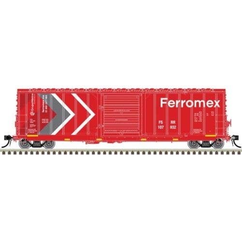 CNCF 5000 50′ Boxcar - Ready to Run - Master(R) -- Ferromex 110072 (2020s red, white,, N, Atlas Model Railroad Co. 50007135