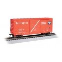 40′ Steel Hi-Cube, Sliding-Door Boxcar - Ready-to-Run -- Chicago, Burlington & Quincy 19826 , HO, Bachmann Industries 18206