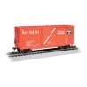 40′ Steel Hi-Cube, Sliding-Door Boxcar - Ready-to-Run -- Chicago, Burlington & Quincy 19826 , HO, Bachmann Industries 18206