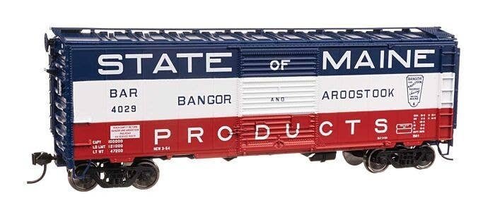 40` ACF Welded Boxcar w/8` Youngstown Door - Ready to Run -- Bangor & Aroostook 4029, HO, WalthersMainline 45200