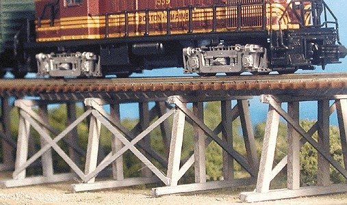 Low Boy Trestle -- Kit, HO, Bar Mills LLC 404