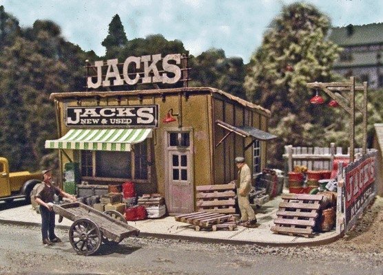 Jack`s Backyard -- Kit - 5 x 5` 12.7 x 12.7cm, HO, Bar Mills LLC 542