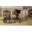 Milk & Ice Wagons - Kit -- Includes Horses, HO, Bar Mills LLC 752