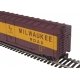 Boxcar - Ready to Run -- Milwaukee Road 16496 (Boxcar Red,yellow), HO, WalthersTrainline 1405
