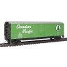 50′ Plug-Door Boxcar - Ready to Run -- Canadian Pacific (green Newsprint Service Logo, Script L, HO, WalthersTrainline 1673