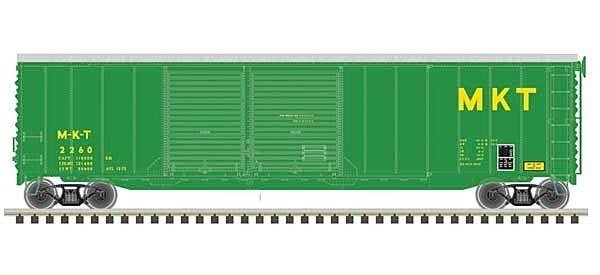Postwar 50′ Double-Door Boxcar - Ready to Run - Master(R) -- Missouri-Kansas-Texas 2, HO, Atlas Model Railroad Co. 20006588
