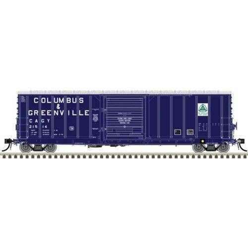 CNCF 5000 50′ Boxcar - Ready to Run - Master(R) -- Columbus & Greenville 21569 (Navy , N, Atlas Model Railroad Co. 50007131