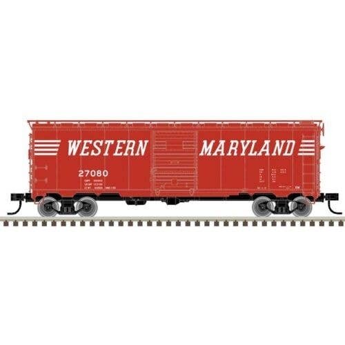 1932 ARA 40′ Steel Boxcar - Ready to Run - Master(R) -- Western Maryland 27625 (Boxca, N, Atlas Model Railroad Co. 50007100