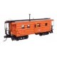 Milwaukee Road Rib Sided Caboose -- Milwaukee Road 991898 (orange, black oil stove), HO, WalthersProto 103656
