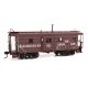 Milwaukee Road Rib Sided Caboose -- Milwaukee Road 980502 Buildings & Bridges (tuscan, black, whi, HO, WalthersProto 103659
