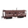 Milwaukee Road Rib Sided Caboose -- Milwaukee Road 980502 Buildings & Bridges (tuscan, black, whi, HO, WalthersProto 103659