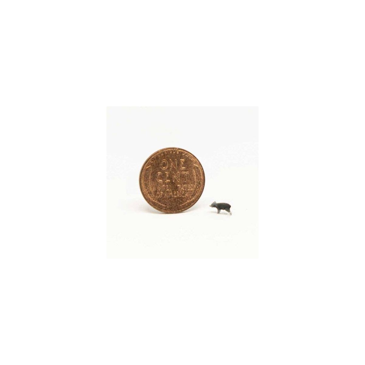 Pigs -- Assorted Colors pkg(5), N, ALL SCALE MINIATURES 1600807