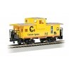 36′ Wide-Vision Caboose - Ready to Run - Silver Series(R) -- Chessie System, HO, Bachmann Industries 17709
