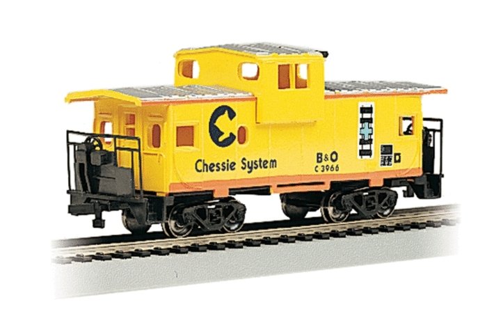 36′ Wide-Vision Caboose - Ready to Run - Silver Series(R) -- Chessie System, HO, Bachmann Industries 17709