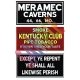 Barn Sign Decals -- Set 4 - Meramac Caverns, Except Ye Repent, Kentucky Club, HO, Blair Line 2253