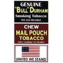 Barn Sign Decals -- Set 6 - Chew Mail Pouch, United We Stand, Bull Durham, HO, Blair Line 2255