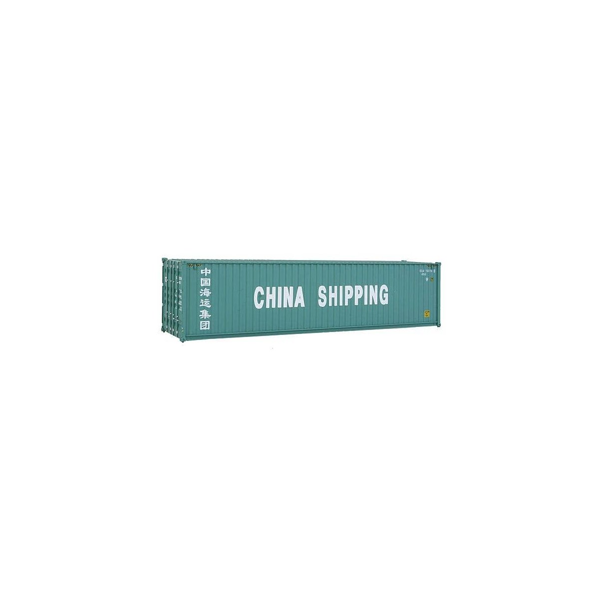 40′ Hi Cube Corrugated Side Container - Assembled -- China Shipping, HO, Walthers SceneMaster 8256