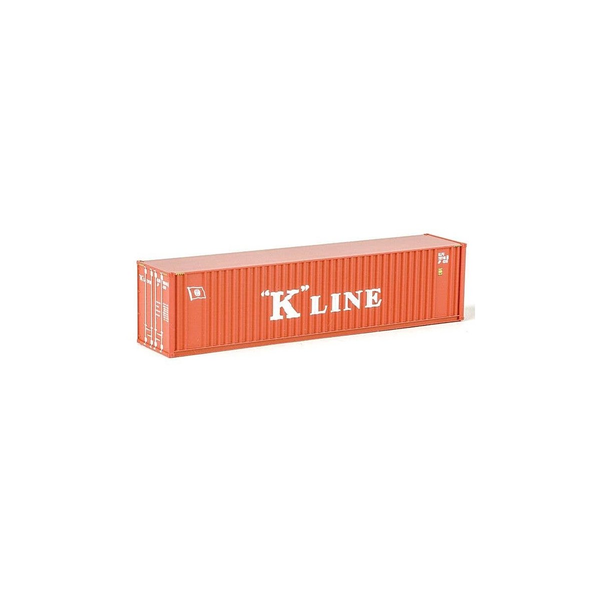 40′ Hi Cube Ribbed Side Container - Assembled -- K-Line, N, Walthers SceneMaster 8803