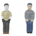 Engineer & Fireman Figure Sets (Press Fit or Glue for All BLI Engines) -- Style C & H pkg(2), HO, Broadway Limited Imports 1005