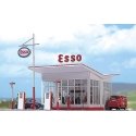 1950s ESSO Gas Station -- Kit, HO, Busch Gmbh & Co Kg 1005