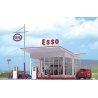 1950s ESSO Gas Station -- Kit, HO, Busch Gmbh & Co Kg 1005
