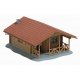 Log Cabin -- Kit - 4-3/8 x 3-5/8 x 2′ 11.1 x 9.2 x 5cm, HO, Busch Gmbh & Co Kg 1035