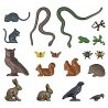 Small Animal Set -- Various Small Animals, HO, Busch Gmbh & Co Kg 1153