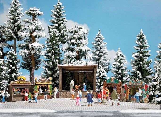 Romantic Christmas Market -- Kit, HO, Busch Gmbh & Co Kg 1183