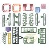 Flower & Plant Set -- Kit, HO, Busch Gmbh & Co Kg 1258