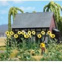 Sunflower Field -- Kit pkg(18), HO, Busch Gmbh & Co Kg 1261