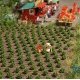 Strawberry Plants -- Kit pkg(40), HO, Busch Gmbh & Co Kg 1265