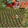 Strawberry Plants -- Kit pkg(40), HO, Busch Gmbh & Co Kg 1265