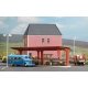 Bus Station -- Laser-Cut Kit - 7-1/2 x 2-1/8 x 2-1/16′ 19 x 5.4 x 5.3cm, HO, Busch Gmbh & Co Kg 1377
