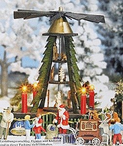 Christmas Pyramid Display -- Includes Cut out figures, HO, Busch Gmbh & Co Kg 1415