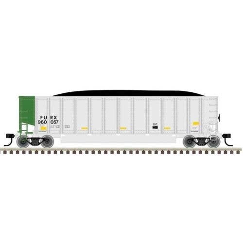 Aluminum Coal Gondola - Ready to Run -- First Union FURX 960057 (aluminum, green), HO, Trainman 20007716