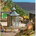 Owl Aviary -- Kit - 1-5/16 x 1-5/16 x 2-5/16′ 3.4 x 3.4 x 5.9cm, HO, Busch Gmbh & Co Kg 1581