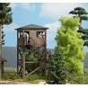 Observation Tower -- Laser-Cut Wood Kit - 2-3/16 x 2-3/16 x 3-13/16′ 5.5 x 5.5 x 9.7cm, HO, Busch Gmbh & Co Kg 1585